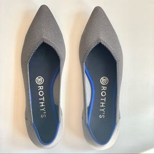 Rothy's The Point in Cloud Grey Birdseye Slip
On Flats Size 8.5 Ballet Pointed